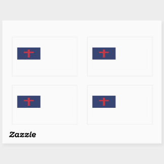 Sticker Rectangulaire Drapeau chrétien