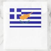 Sticker Rectangulaire Drapeau chypriote grec (Sac)