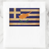Sticker Rectangulaire Drapeau chypriote grec (Sac)