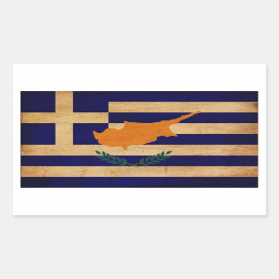 Sticker Rectangulaire Drapeau chypriote grec