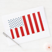 Sticker Rectangulaire Drapeau civil des États-Unis en temps de paix (Enveloppe)