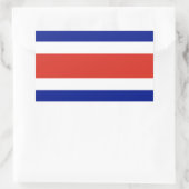 Sticker Rectangulaire Drapeau civil du Costa Rica (Sac)