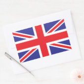 Sticker Rectangulaire Drapeau classique Union Jack British (UK) (Enveloppe)