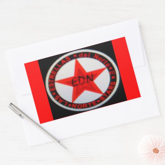 Sticker Rectangulaire drapeau club (Enveloppe)