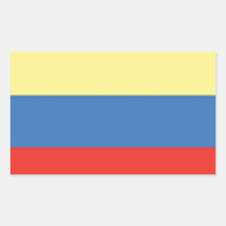 Sticker Rectangulaire Drapeau Colombie