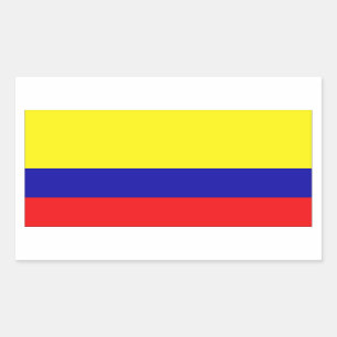 Sticker Rectangulaire Drapeau Colombie