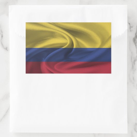 Sticker Rectangulaire Drapeau Colombie (Sac)