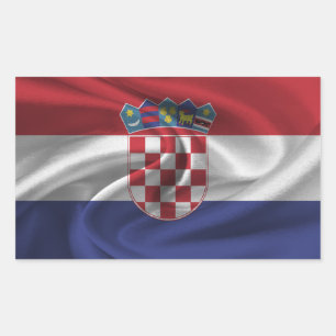 Sticker Rectangulaire Drapeau Croatie