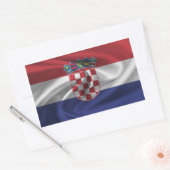 Sticker Rectangulaire Drapeau Croatie (Enveloppe)