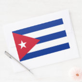 Sticker Rectangulaire Drapeau cubain, Drapeau de Cuba (Enveloppe)