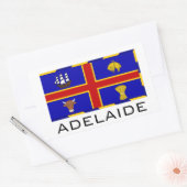 Sticker Rectangulaire Drapeau d'Adélaïde, Australie (Enveloppe)