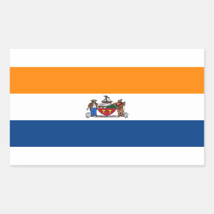 Sticker Rectangulaire Drapeau d'Albany, New York