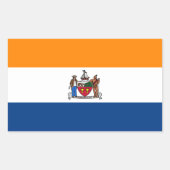 Sticker Rectangulaire Drapeau d'Albany, New York (Devant)
