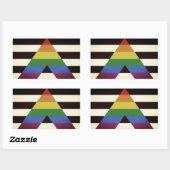 Sticker Rectangulaire Drapeau d'allié straight (Feuille)