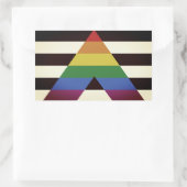 Sticker Rectangulaire Drapeau d'allié straight (Sac)