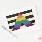 Sticker Rectangulaire Drapeau d'allié straight (Enveloppe)