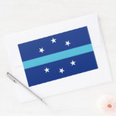 Sticker Rectangulaire Drapeau d'Anaheim, Californie (Enveloppe)