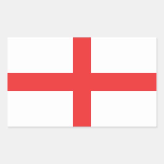 Sticker Rectangulaire Drapeau d'Angleterre (Devant)