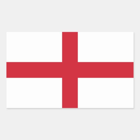 Sticker Rectangulaire Drapeau d'Angleterre (Devant)