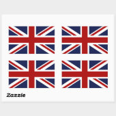 Sticker Rectangulaire Drapeau d'Angleterre 3 (Feuille)