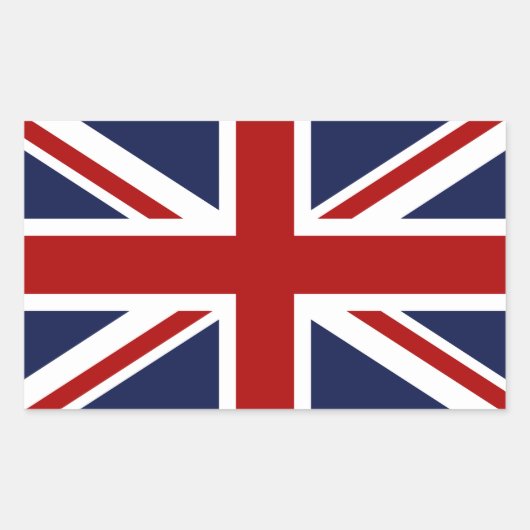 Sticker Rectangulaire Drapeau d'Angleterre 3 (Devant)