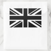 Sticker Rectangulaire Drapeau d'Angleterre noir blanc (Sac)