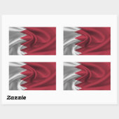 Sticker Rectangulaire Drapeau de Bahreïn (Feuille)
