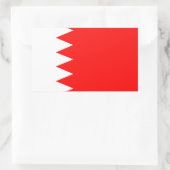 Sticker Rectangulaire Drapeau de Bahreïn QUATRE (Sac)
