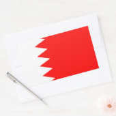 Sticker Rectangulaire Drapeau de Bahreïn QUATRE (Enveloppe)