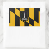 Sticker Rectangulaire Drapeau de Baltimore (Sac)