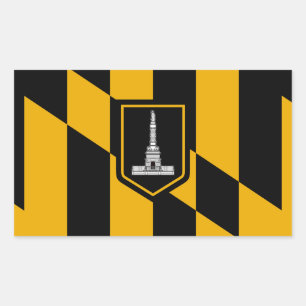 Sticker Rectangulaire Drapeau de Baltimore