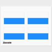 Sticker Rectangulaire Drapeau de Bavière (Feuille)