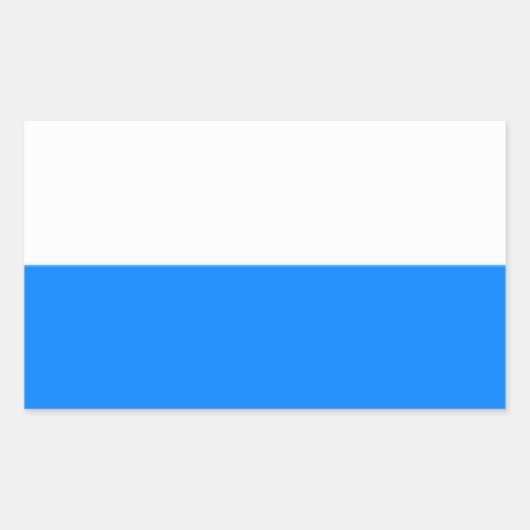 Sticker Rectangulaire Drapeau de Bavière (Devant)