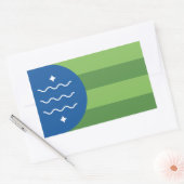 Sticker Rectangulaire Drapeau de Bellingham, Washington (Enveloppe)