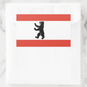 Sticker Rectangulaire Drapeau de Berlin (Sac)
