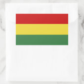 Sticker Rectangulaire Drapeau de Bolivie (Sac)