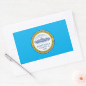 Sticker Rectangulaire Drapeau de Boston City (Massachusetts) (Enveloppe)