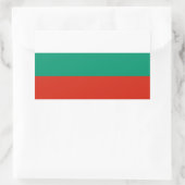 Sticker Rectangulaire Drapeau de Bulgarie (Sac)