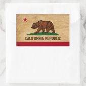 Sticker Rectangulaire Drapeau de Californie (Sac)