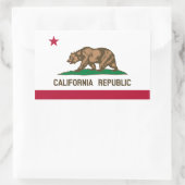 Sticker Rectangulaire Drapeau de Californie (Sac)