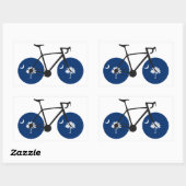 Sticker Rectangulaire Drapeau de Caroline du Sud (Feuille)