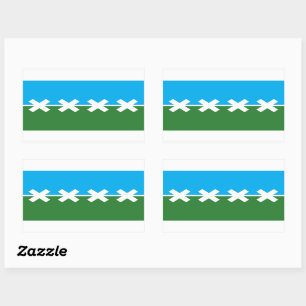 Sticker Rectangulaire Drapeau de Cedar Park, Texas