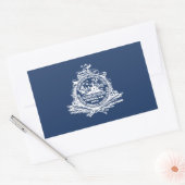 Sticker Rectangulaire Drapeau de Charleston, Caroline du Sud Sti rectang (Enveloppe)