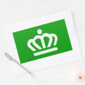 Sticker Rectangulaire Drapeau de Charlotte, Caroline du Nord (Enveloppe)