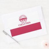 Sticker Rectangulaire Drapeau de Chula Vista, Californie (Enveloppe)