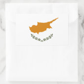 Sticker Rectangulaire Drapeau de Chypre (Sac)