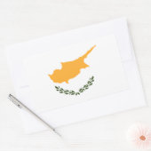 Sticker Rectangulaire Drapeau de Chypre (Enveloppe)