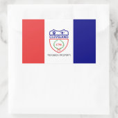 Sticker Rectangulaire Drapeau de Cleveland, Ohio (Sac)