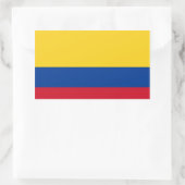 Sticker Rectangulaire Drapeau de Colombie (Sac)