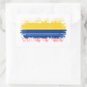 Sticker Rectangulaire Drapeau de Colombie (Sac)